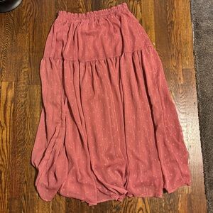 Pink Sparkle Maxi Skirt